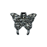 Silver Butterfly with Tail