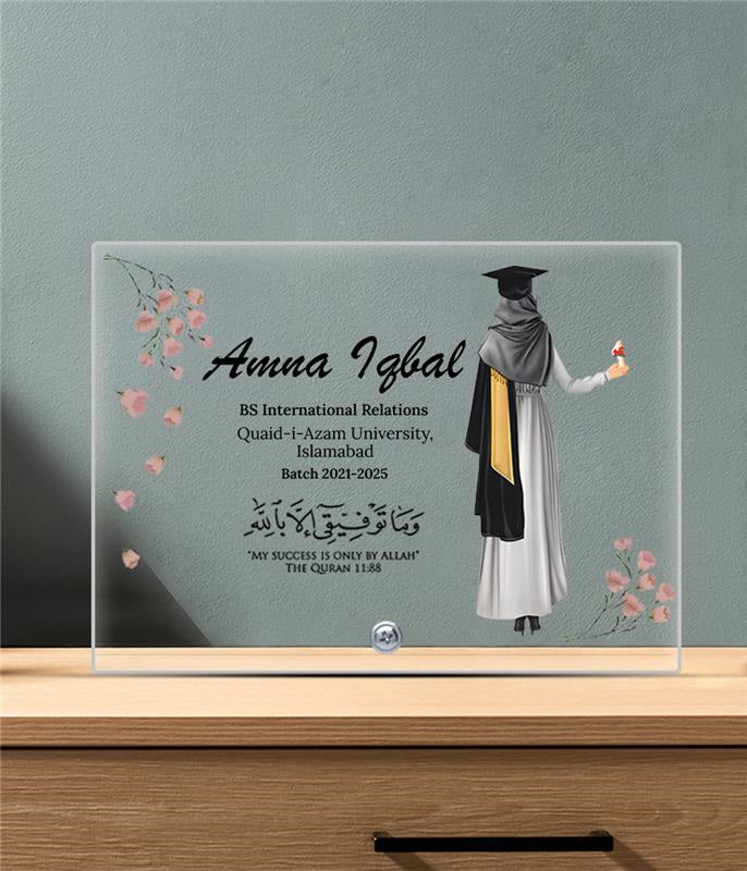 Academic Achievement Gift Plaque (Customizable)