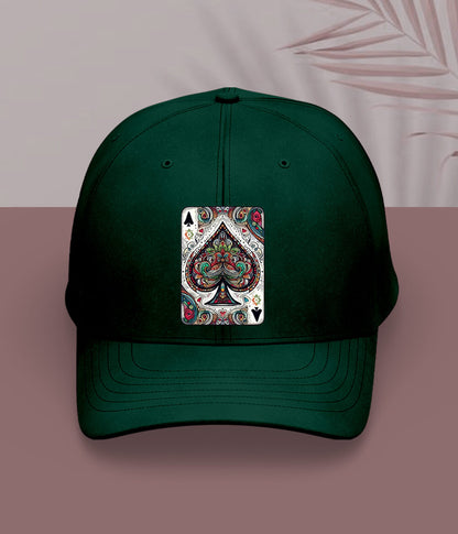 Green Ace of Spades Cap