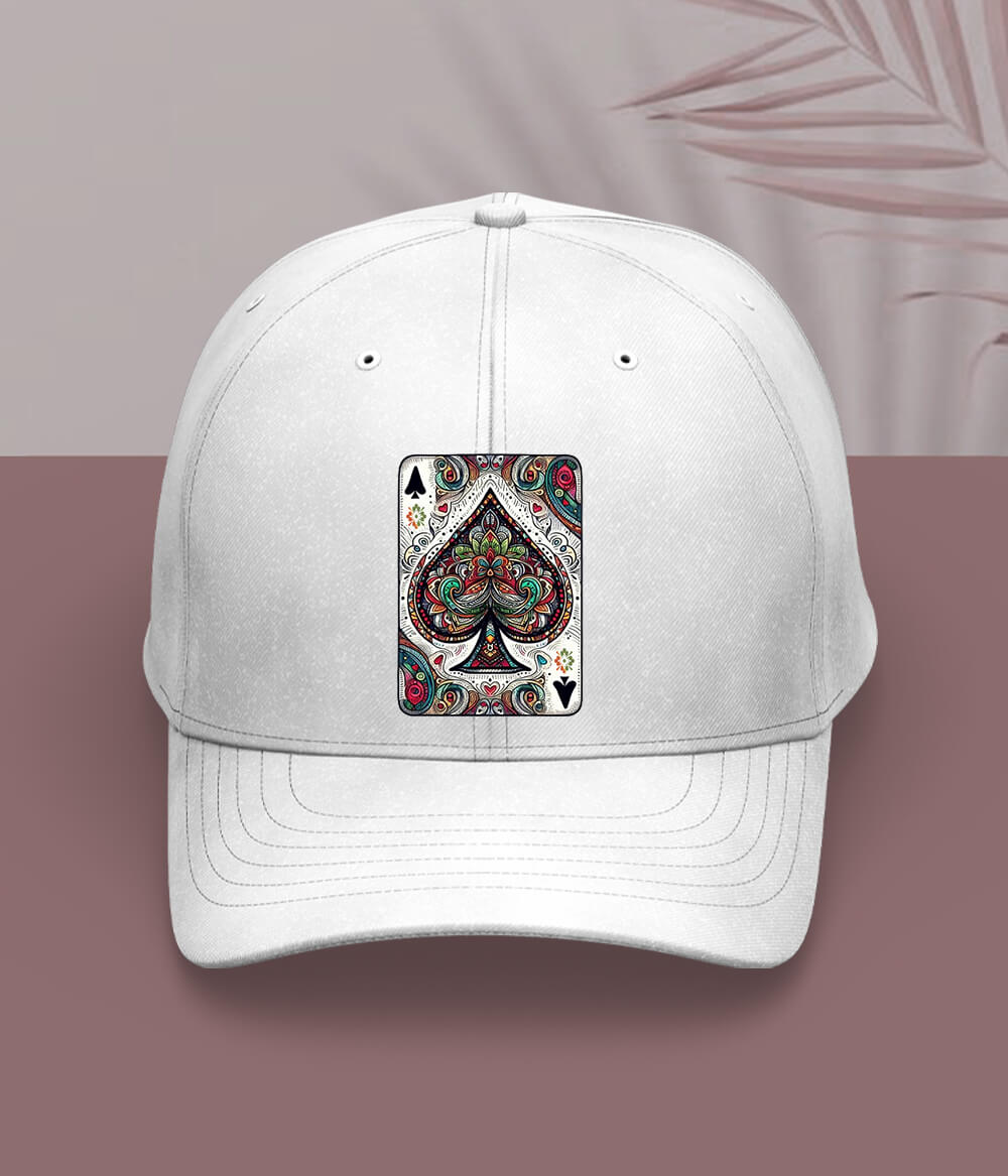 White Ace of Spades Cap
