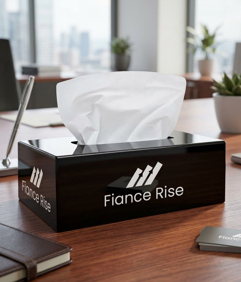 Customized White or Black Acrylic Tissue Box Cover or Holder
