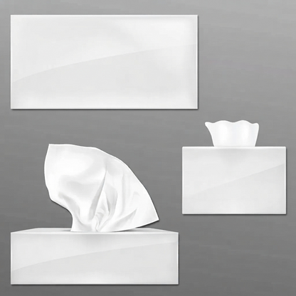 Customized White or Black Acrylic Tissue Box Cover or Holder