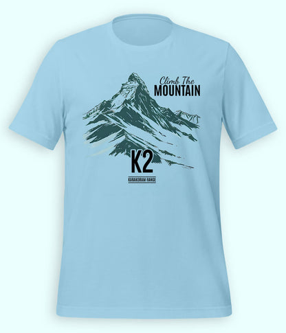 Adventure Awaits Sky Blue T-Shirt (Unisex)