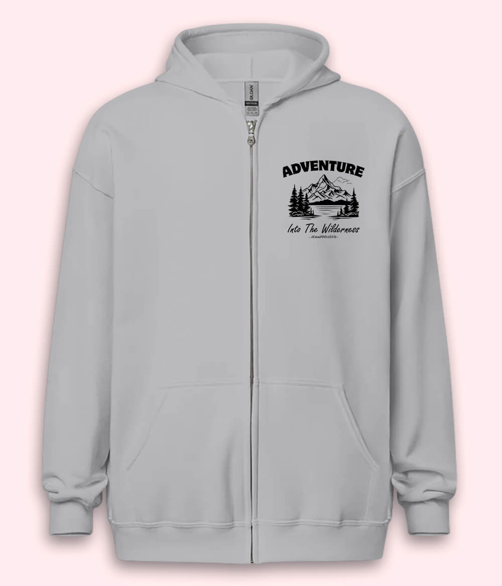 Adventure Wilderness Zipper Hoodie (Unisex)