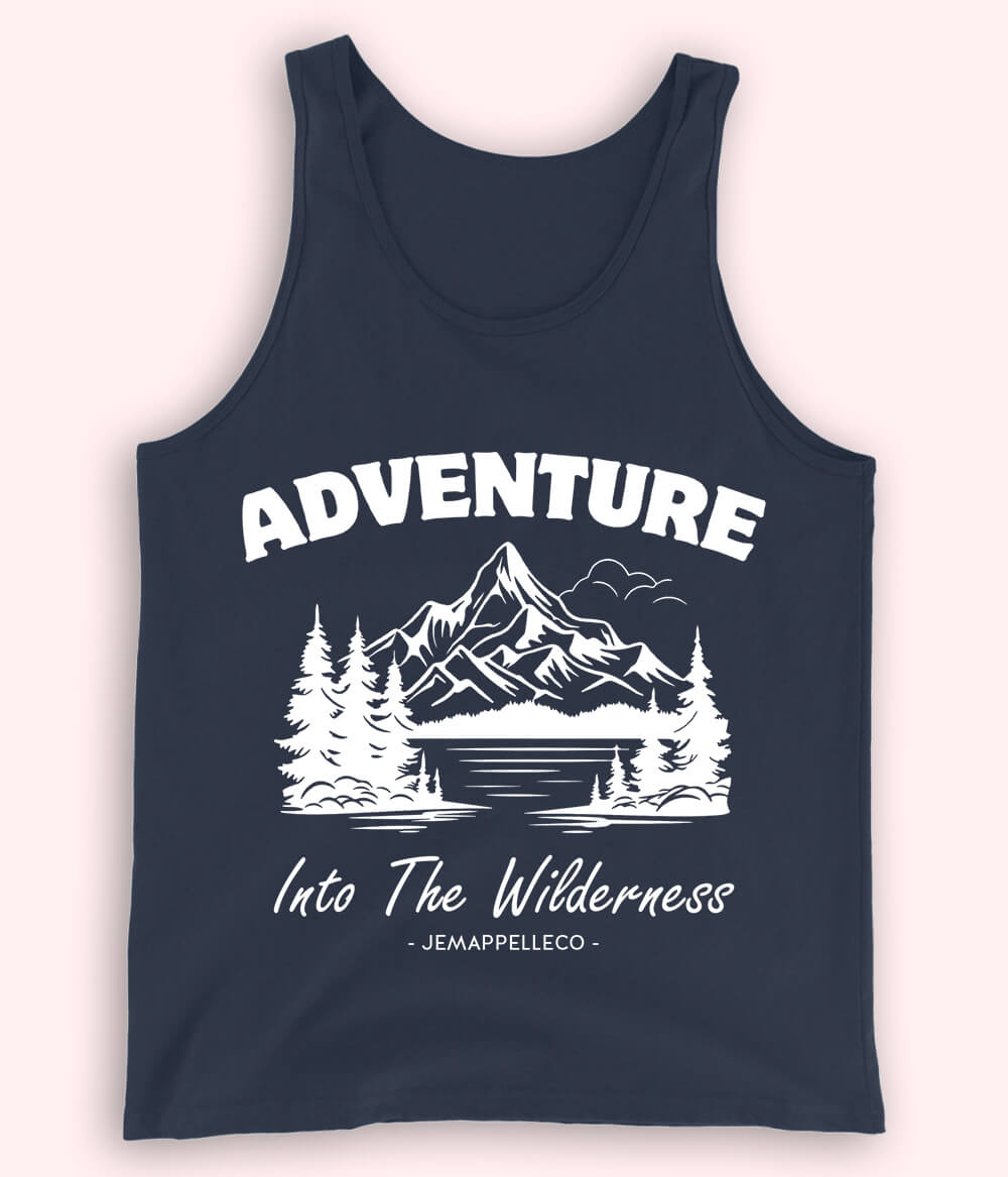 Navy Adventure in the Wilderness Tanktop (Unisex)