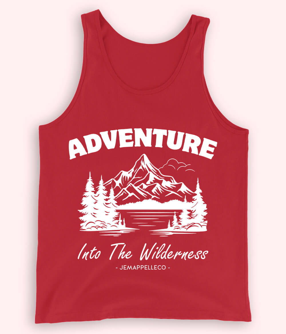 Red Adventure in the Wilderness Tanktop (Unisex)