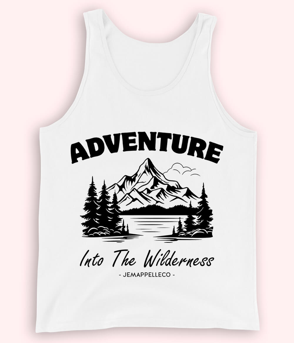 White Adventure in the Wilderness Tanktop (Unisex)