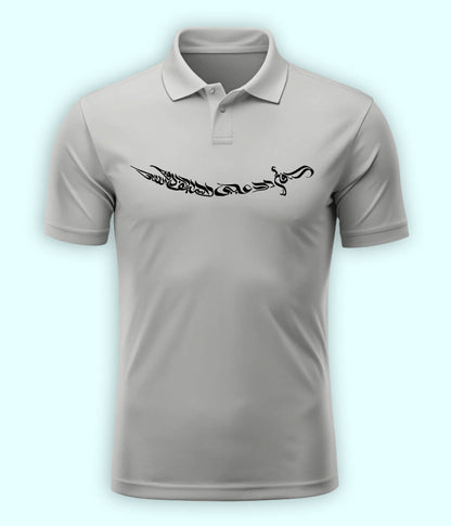 Ali Sword Calligraphy Polo T-Shirt