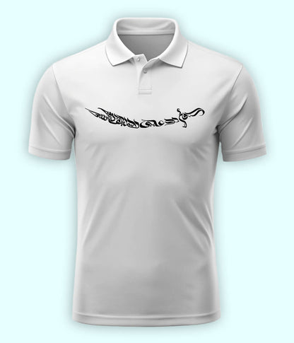Ali Sword Calligraphy Polo T-Shirt