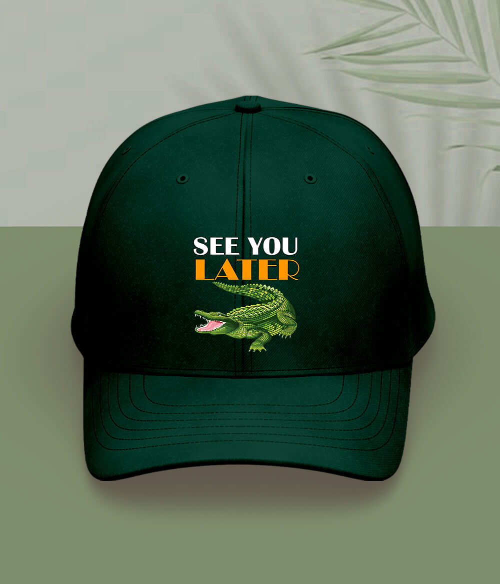 Green Alligator Cap