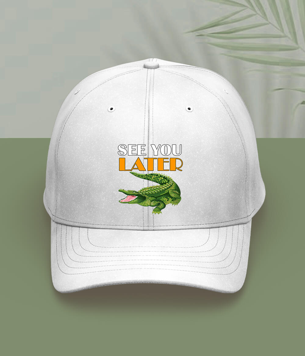 White Alligator Cap