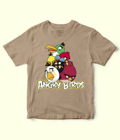 Angry Birds Beige Shirt for Kids