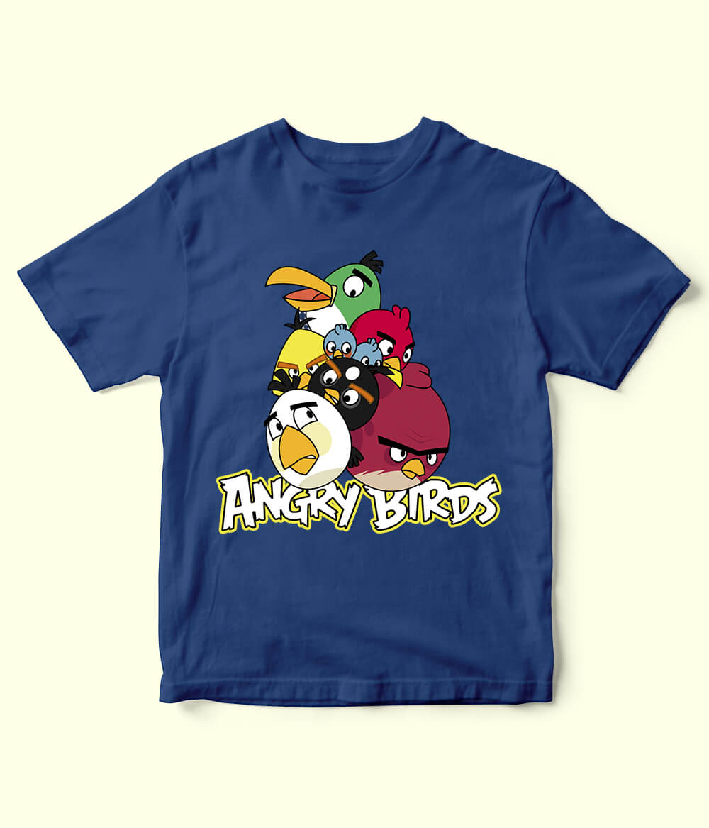 Angry Birds Royal Blue Shirt for Kids