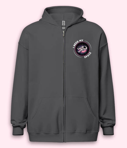Astronaut In Space Zipper Hoodie (Unisex)