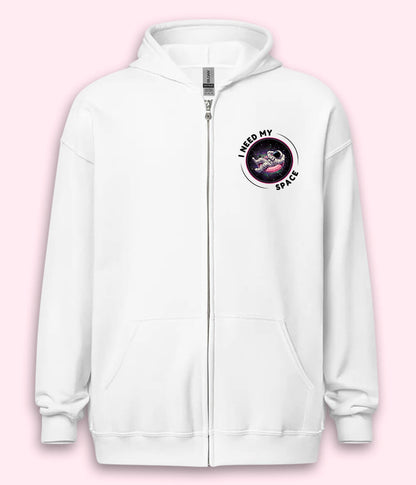 Astronaut In Space Zipper Hoodie (Unisex)