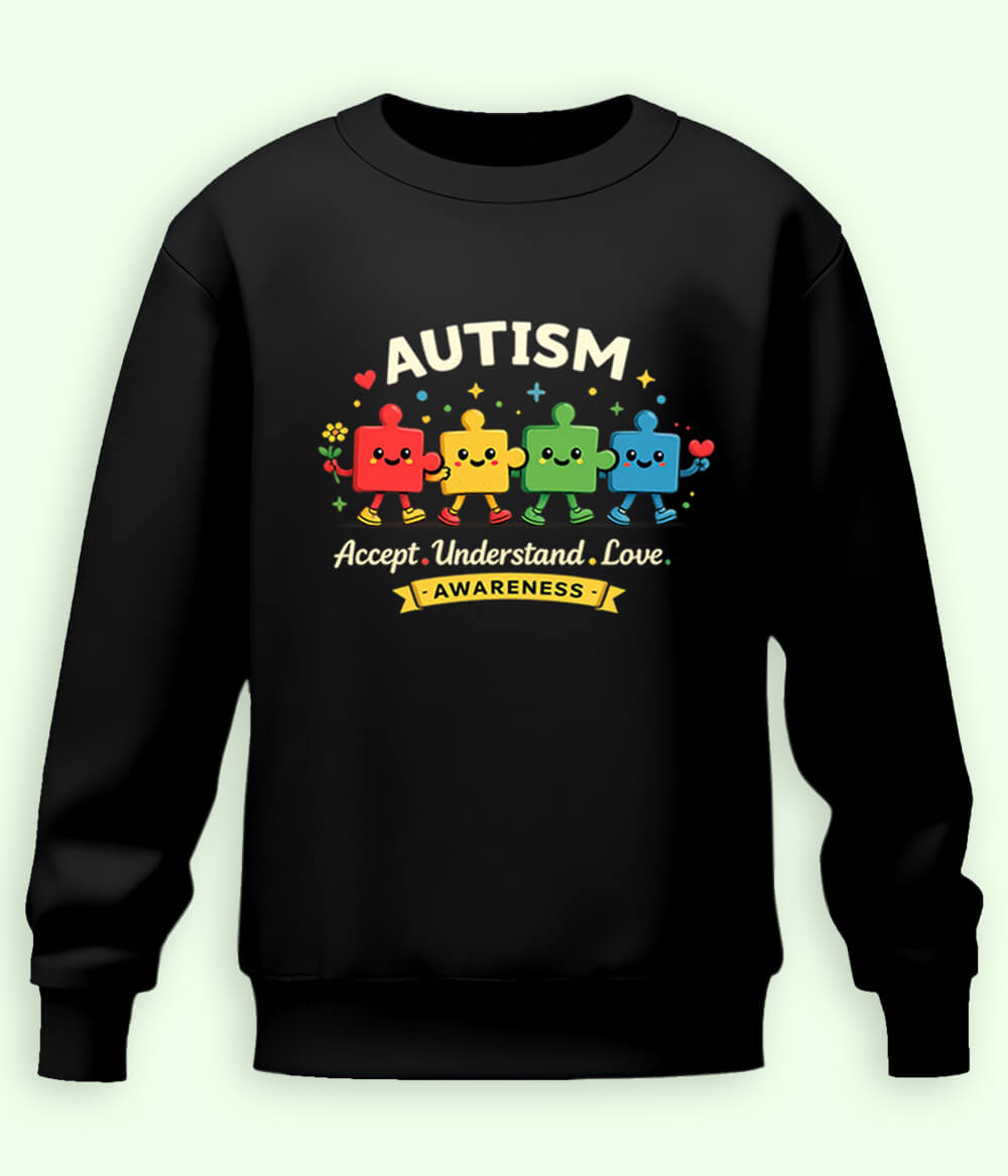 Autism Accept Sweatshirt (Unisex)