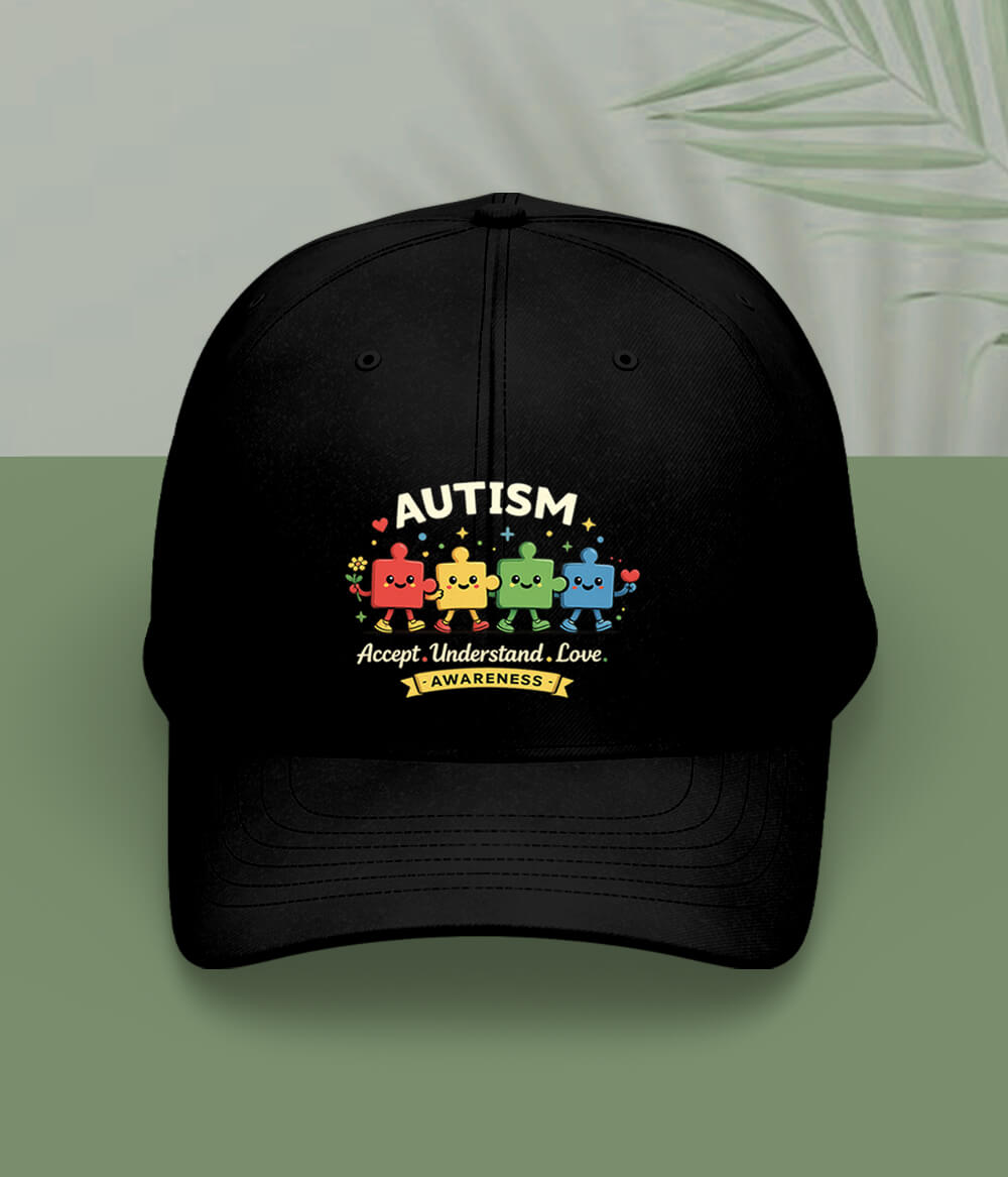 Autism Accept Understand Love Cap (Unisex)