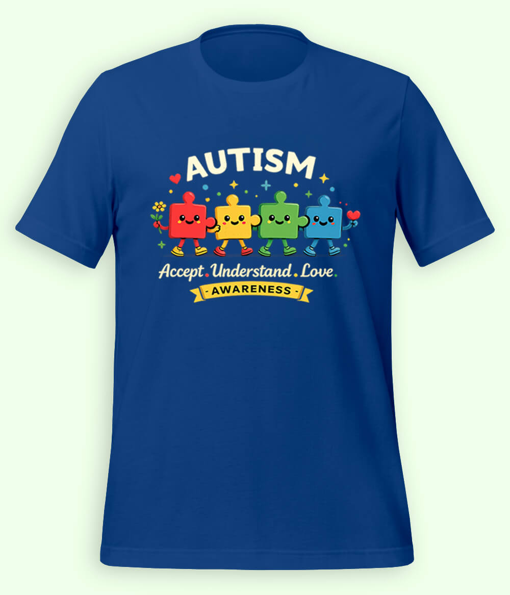 Autism Accept Understand Love T-Shirt (Unisex)