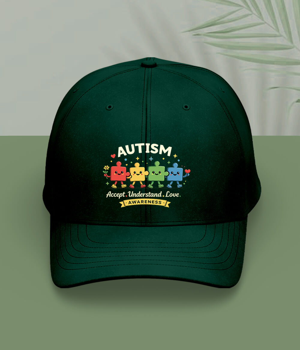 Autism Accept Understand Love Cap (Unisex)