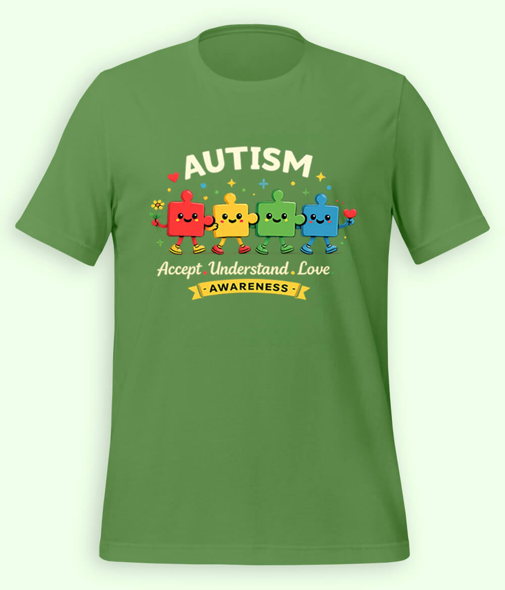 Autism Accept Understand Love T-Shirt (Unisex)