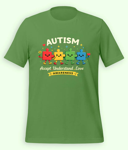 Autism Accept Understand Love T-Shirt (Unisex)