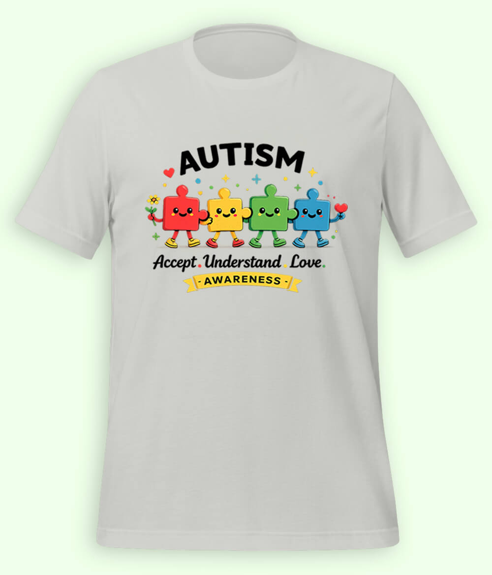 Autism Accept Understand Love T-Shirt (Unisex)