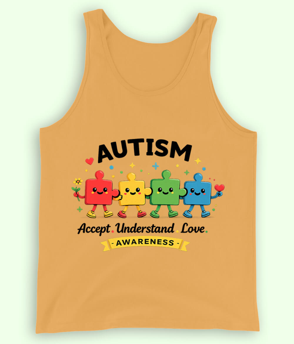 Autism Accept Understand Love Tanktop (Unisex)
