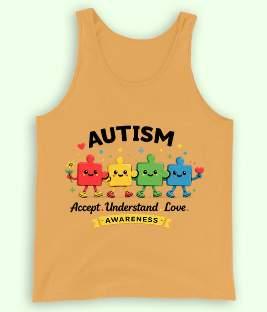 Autism Accept Understand Love Tanktop (Unisex)
