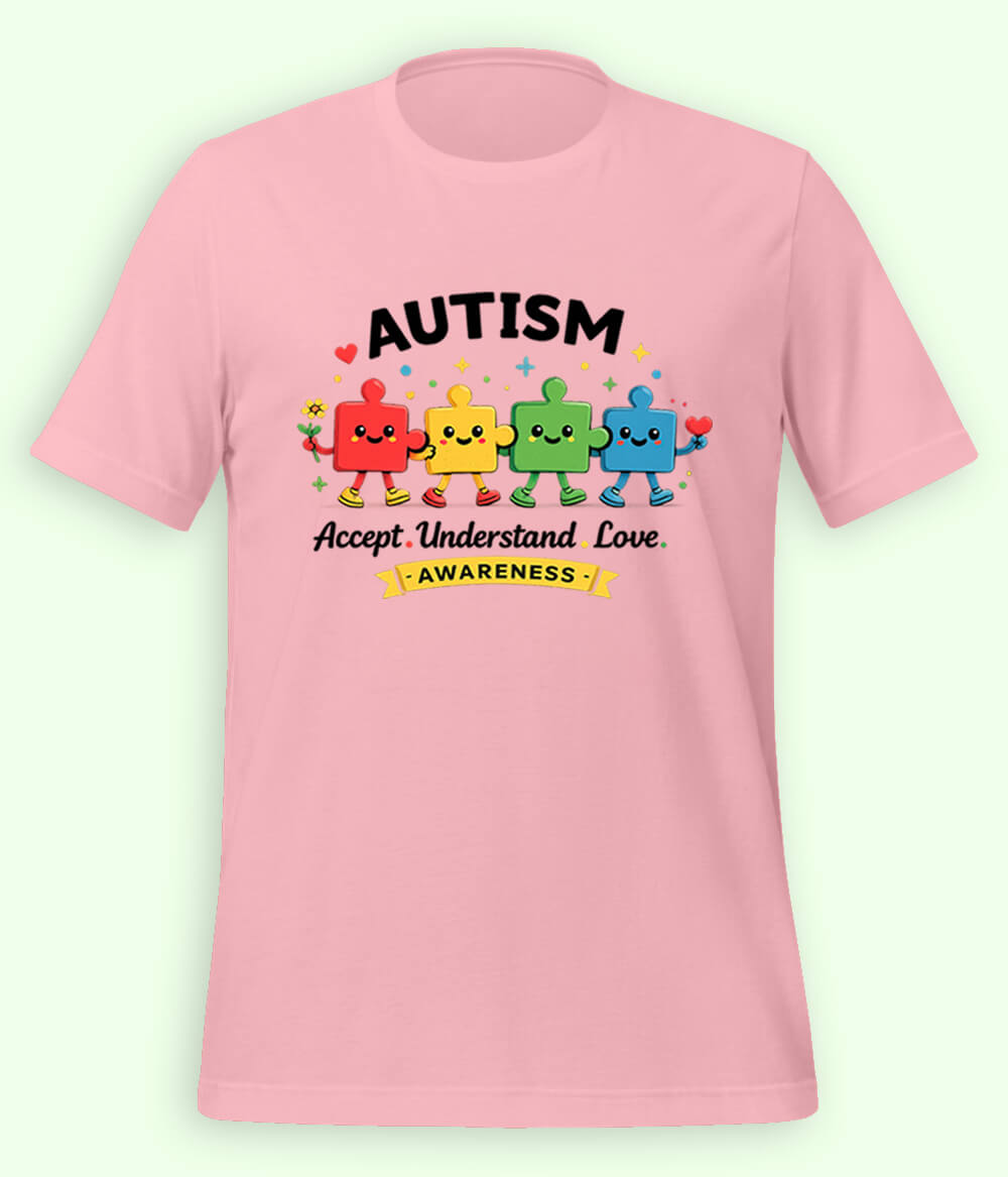 Autism Accept Understand Love T-Shirt (Unisex)