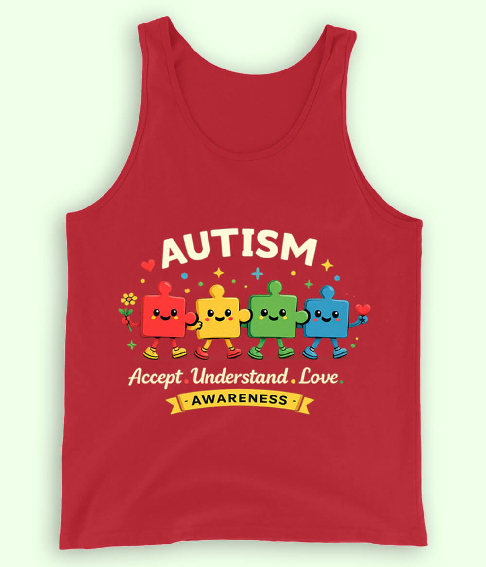 Autism Accept Understand Love Tanktop (Unisex)