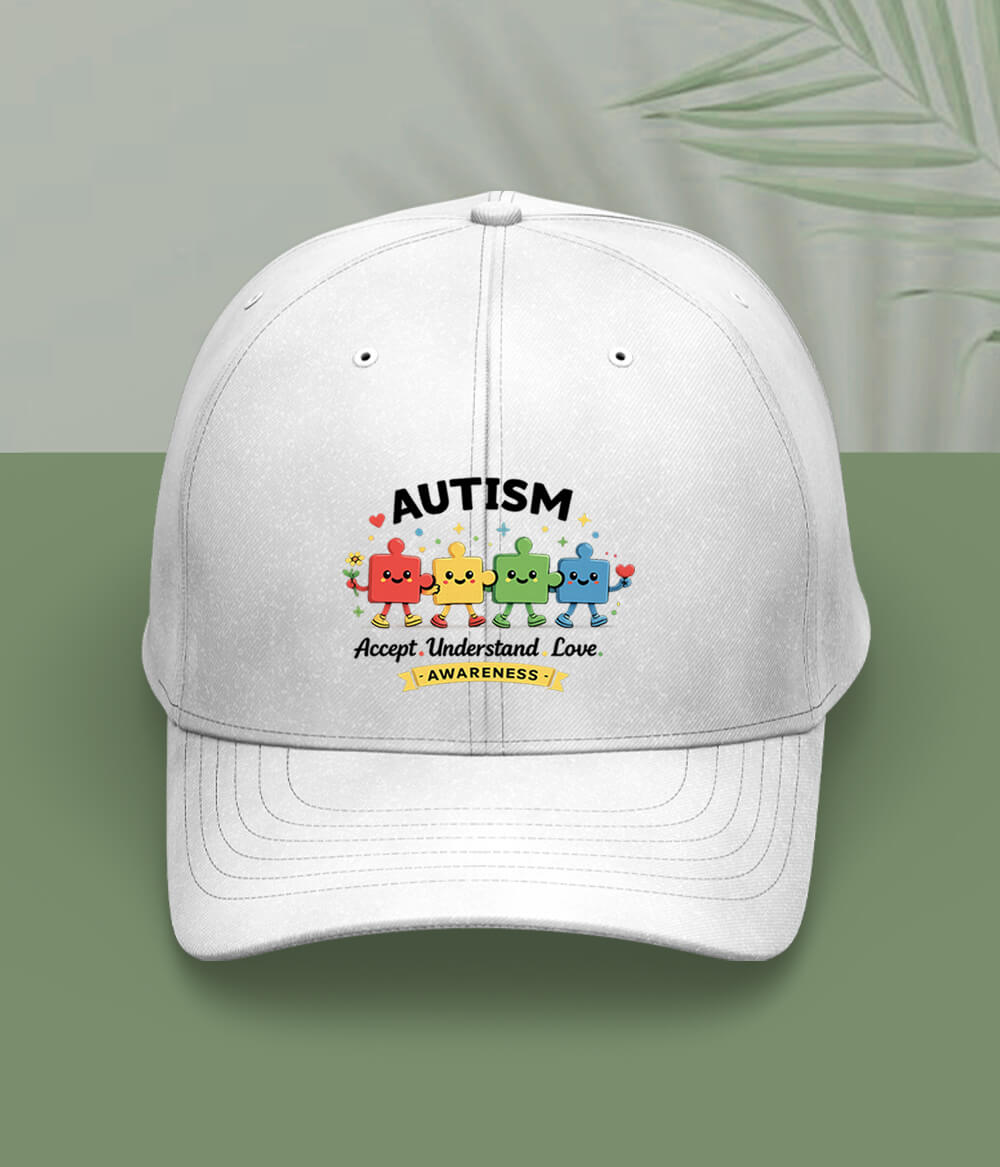 Autism Accept Understand Love Cap (Unisex)