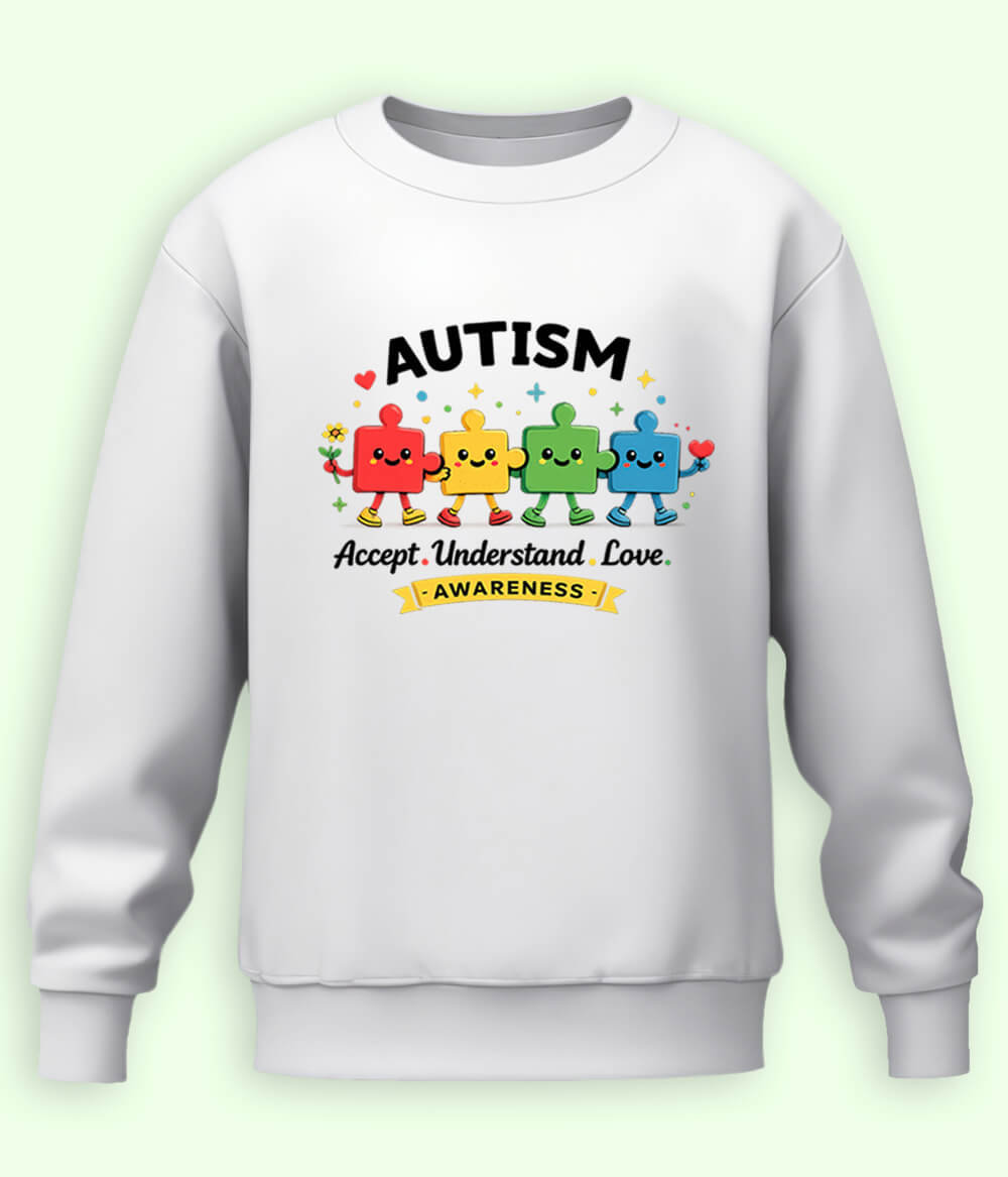 Autism Accept Sweatshirt (Unisex)