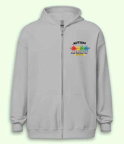 Autism Accept Zipper Hoodie (Unisex)