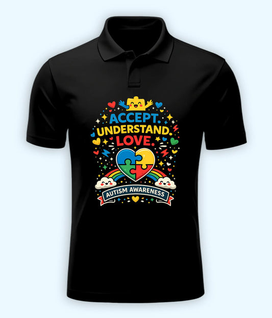 Autism Awareness Polo T-Shirt 