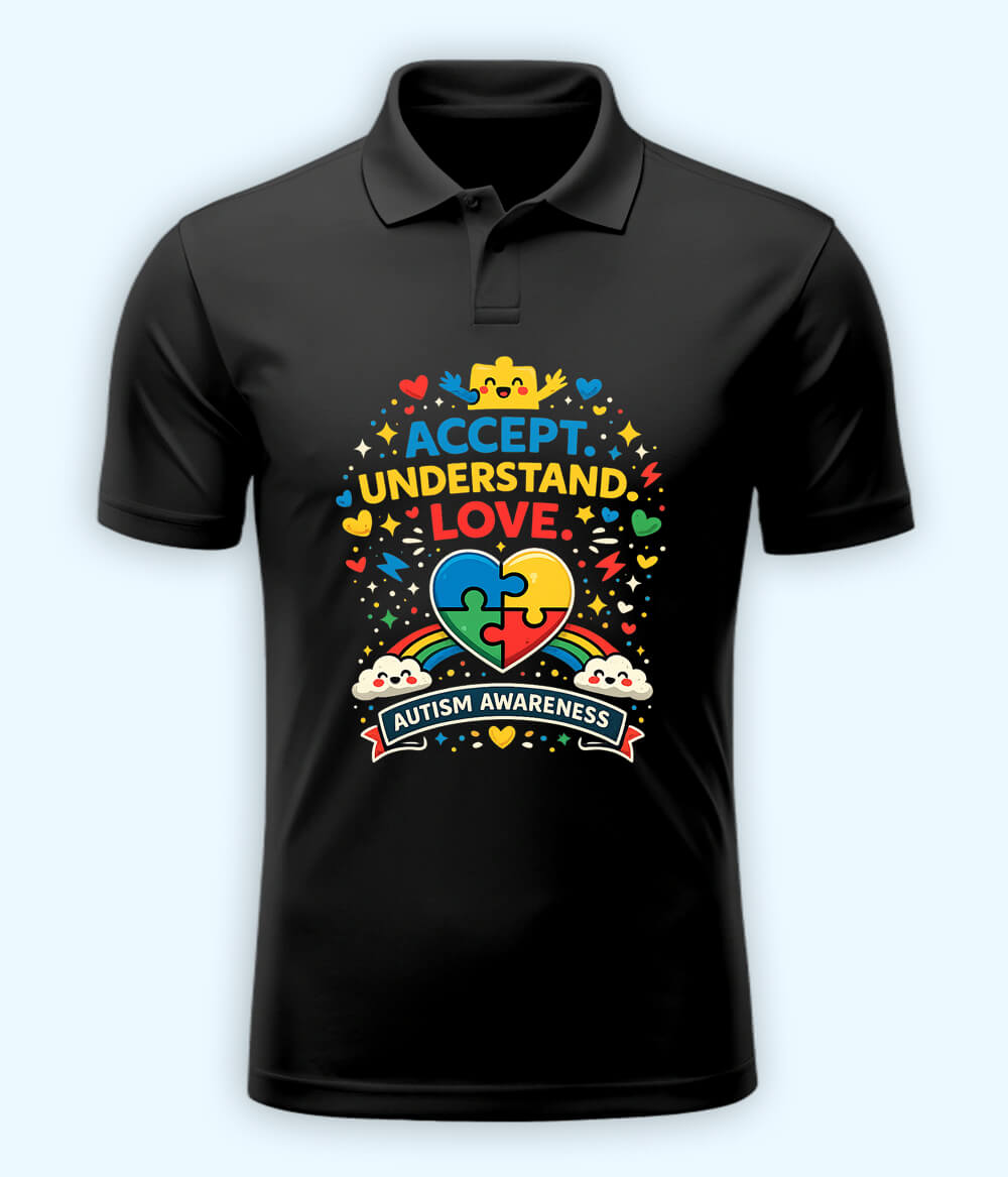 Autism Awareness Polo T-Shirt 