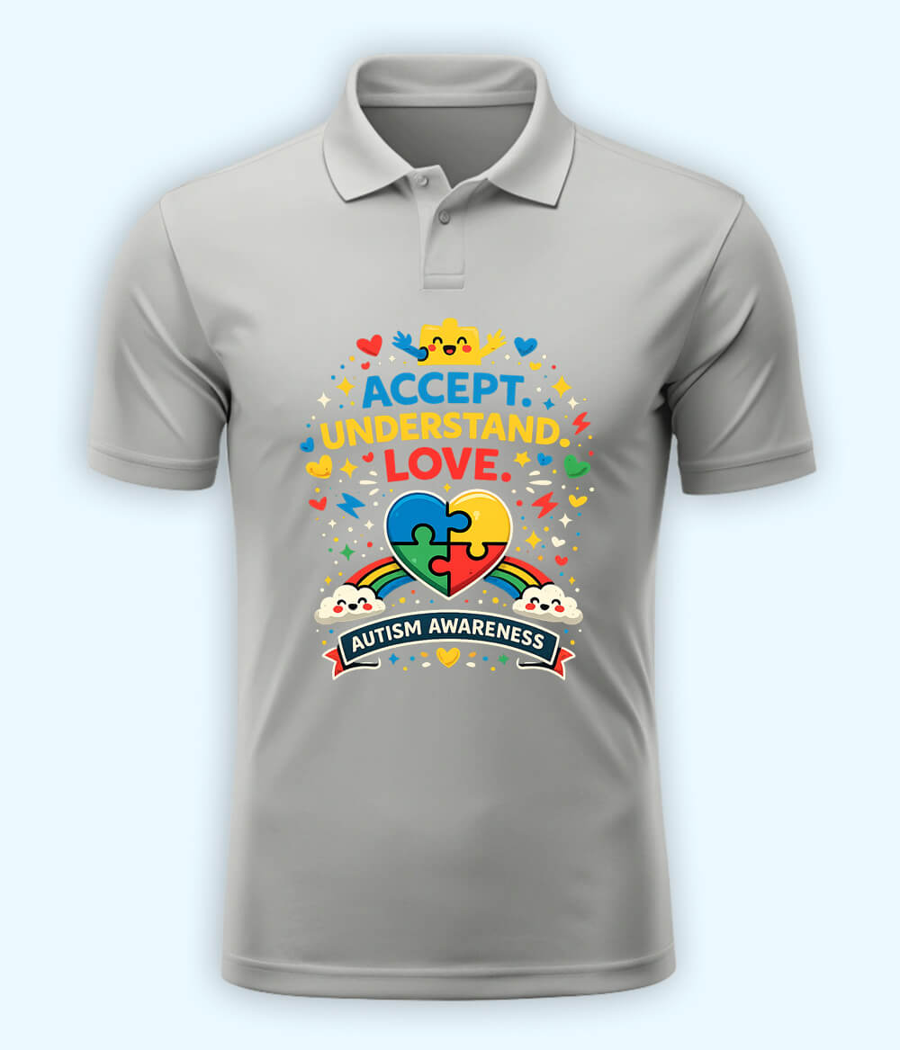 Autism Awareness Polo T-Shirt 