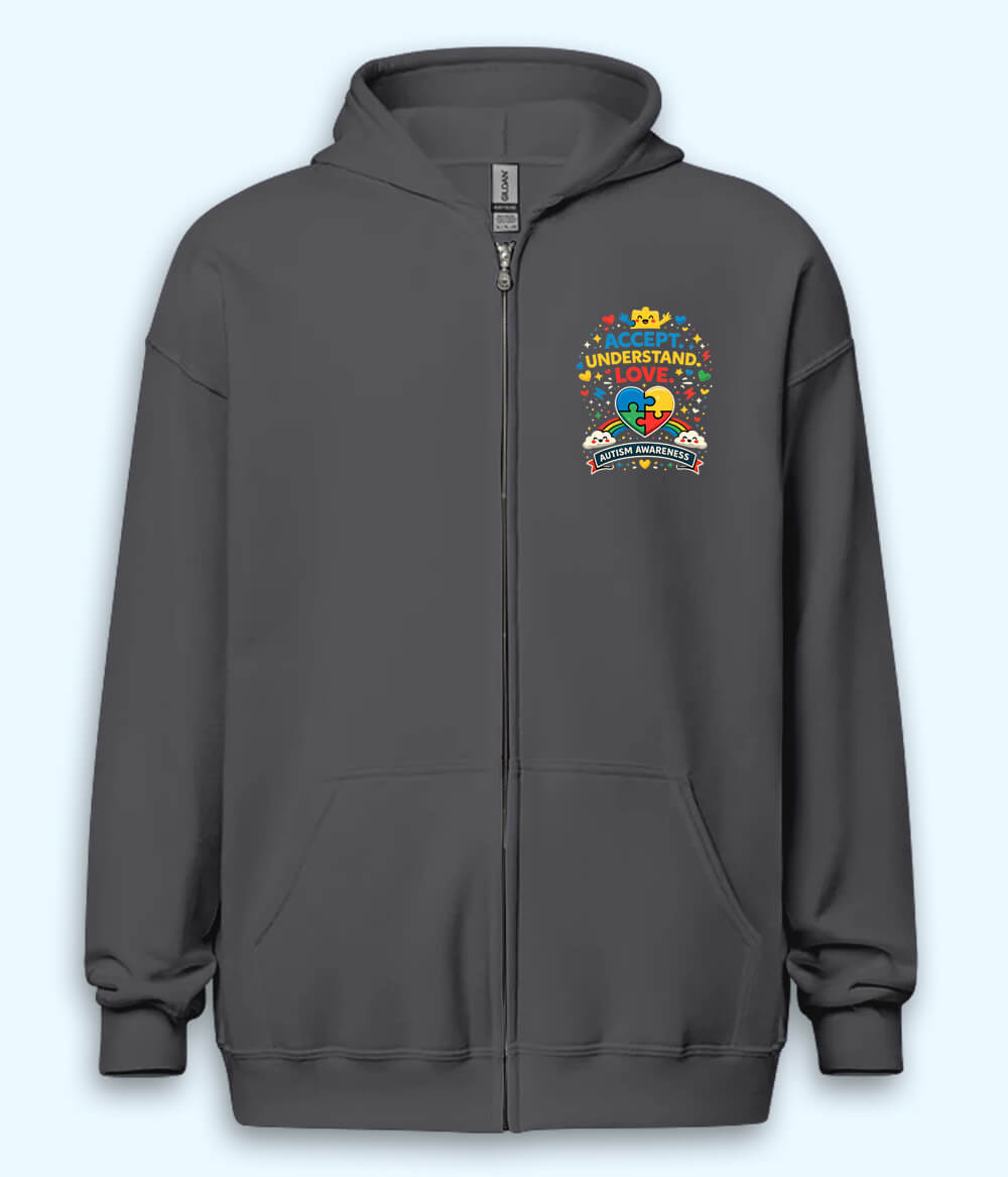 Autism Awareness Zipper Hoodie (Unisex)