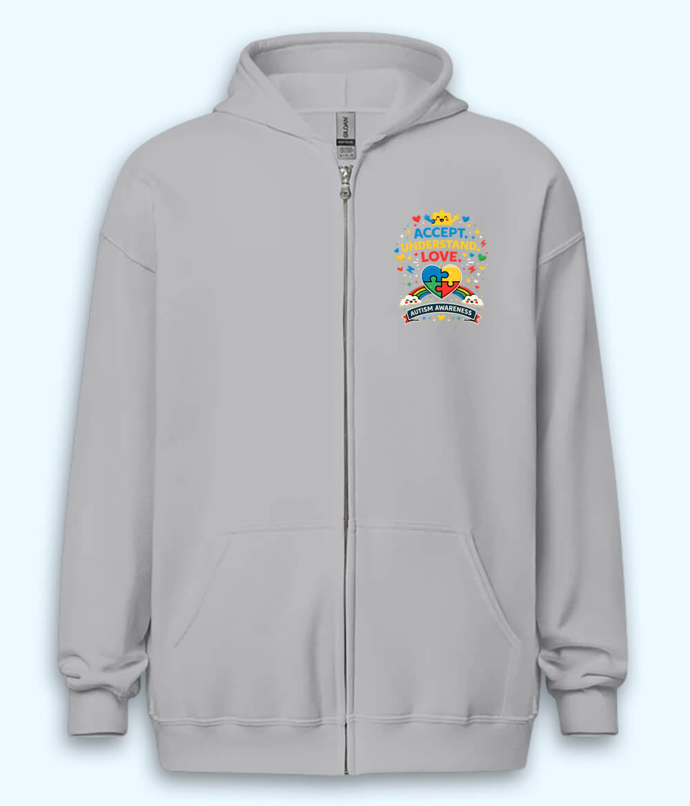 Autism Awareness Zipper Hoodie (Unisex)