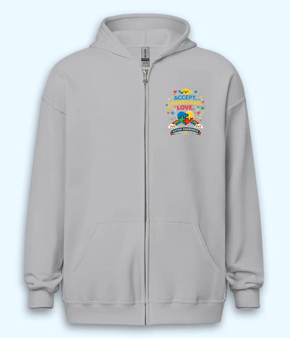 Autism Awareness Zipper Hoodie (Unisex)