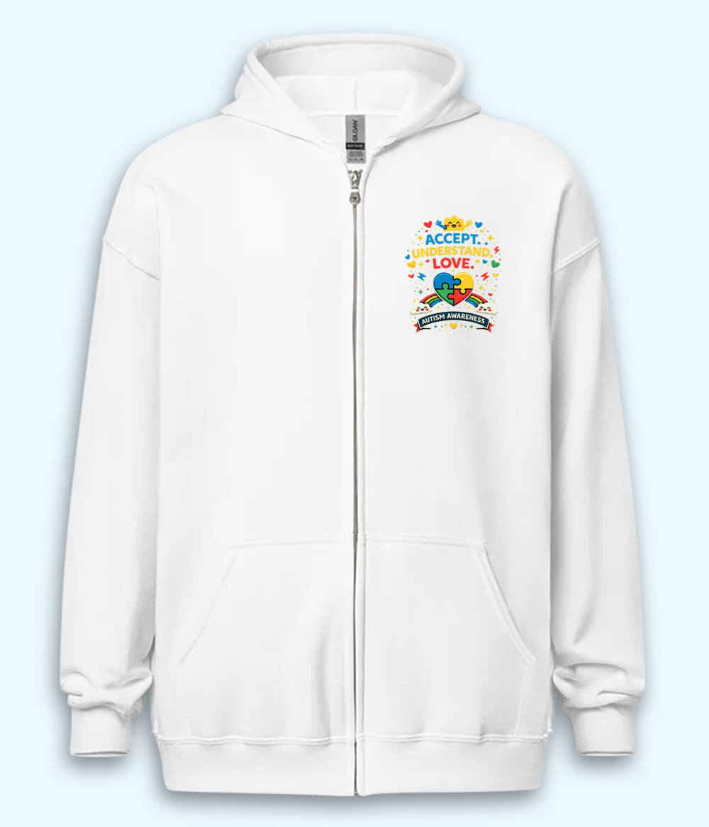 Autism Awareness Zipper Hoodie (Unisex)
