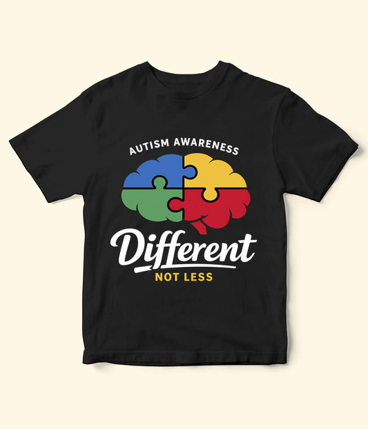 Autism Different Not Less Kids T-Shirt (Unisex)