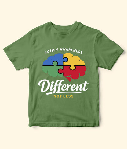 Autism Different Not Less Kids T-Shirt (Unisex)