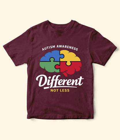 Autism Different Not Less Kids T-Shirt (Unisex)