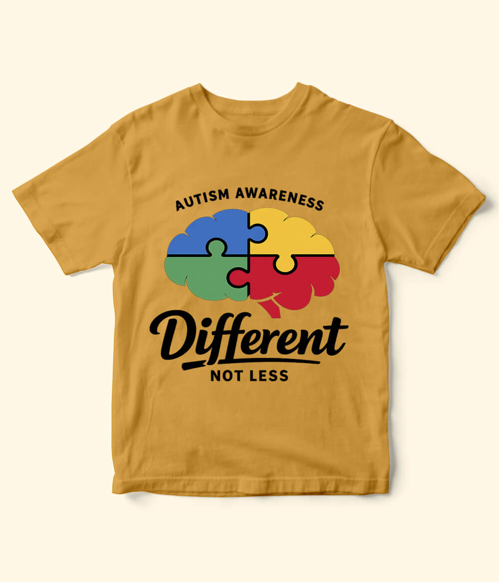 Autism Different Not Less Kids T-Shirt (Unisex)