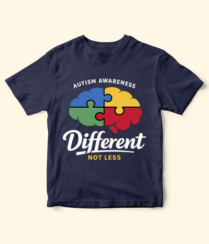 Autism Different Not Less Kids T-Shirt (Unisex)
