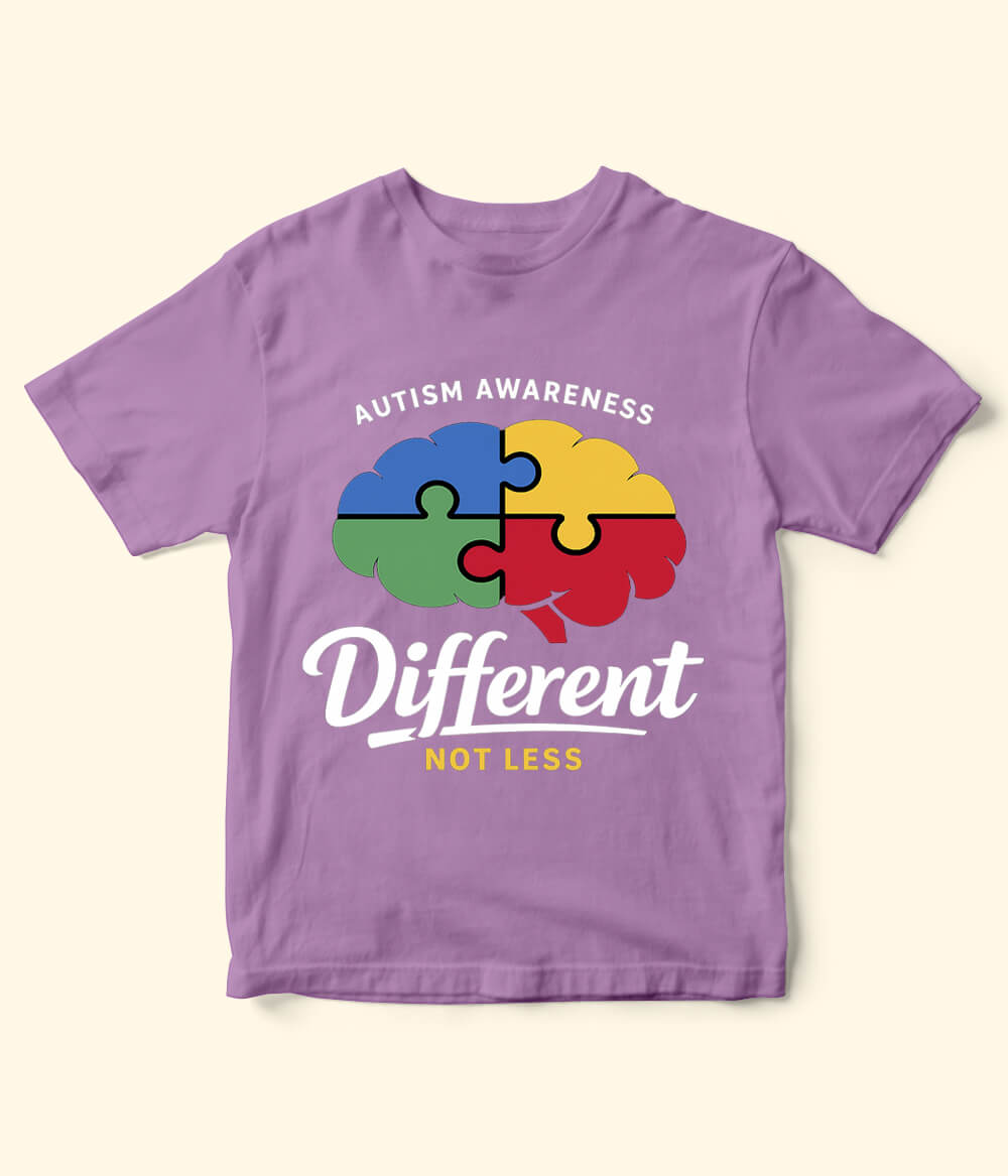 Autism Different Not Less Kids T-Shirt (Unisex)
