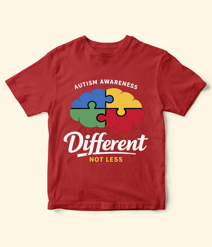 Autism Different Not Less Kids T-Shirt (Unisex)