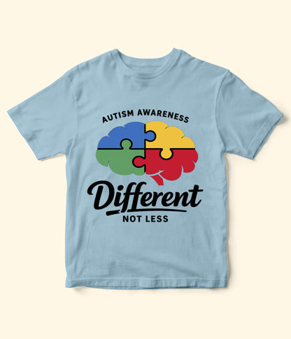 Autism Different Not Less Kids T-Shirt (Unisex)