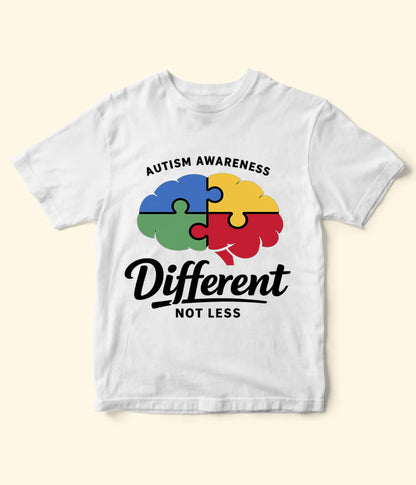 Autism Different Not Less Kids T-Shirt (Unisex)