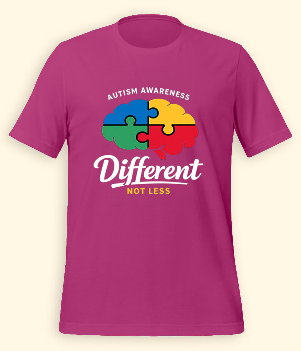 Autism Different Not Less T-Shirt (Unisex)